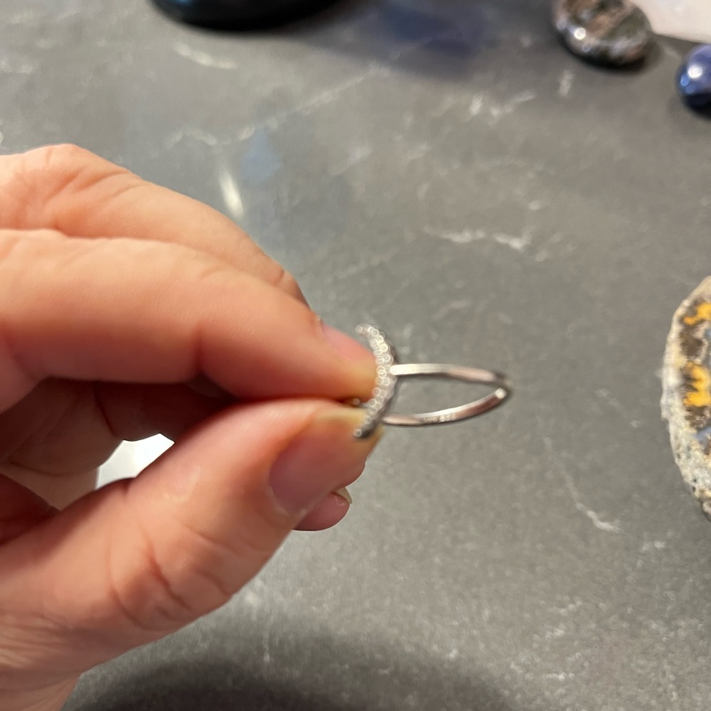 Sterling Silver Adjustable Moon Ring - image 3